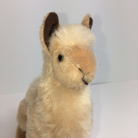 Douglas Plush Golden Llama Jasper 1525 Stuffed Animal 2017 Tan Brown 8" Cuddle - Picture 7 of 12